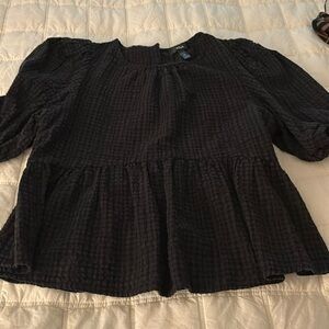 Aqua peplum top medium